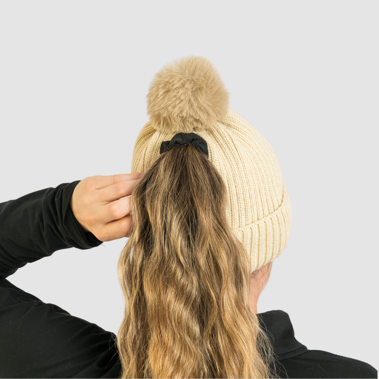 The Magni-Strip® Bobble Hat Beige