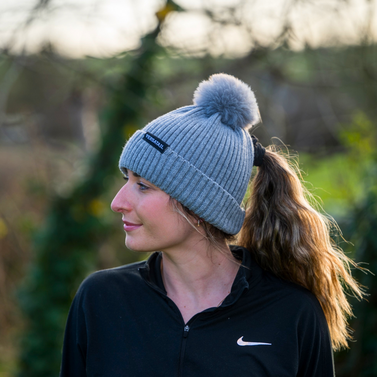 The Magni-Strip® Bobble Hat Grey