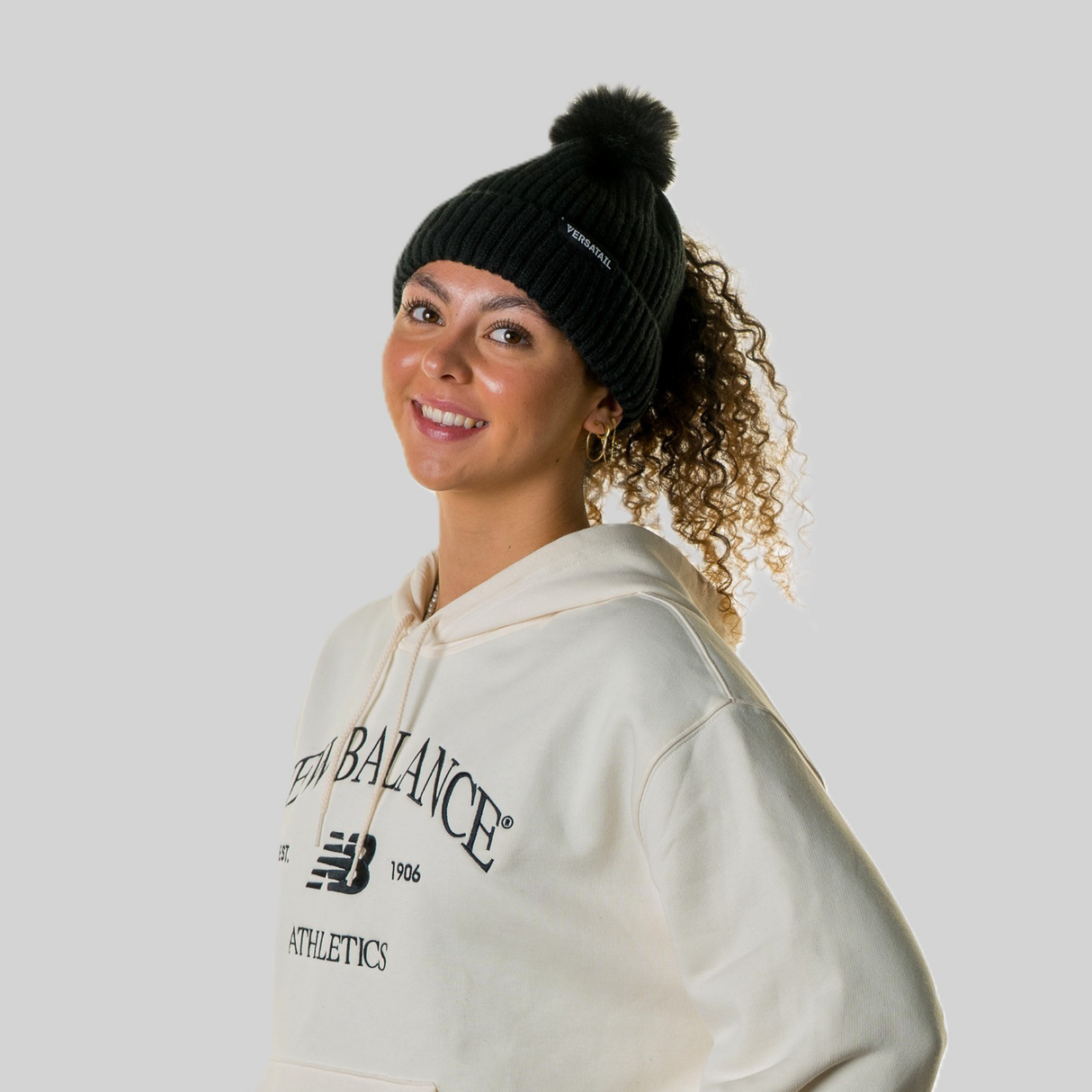 The Magni-Strip® Bobble Hat Black