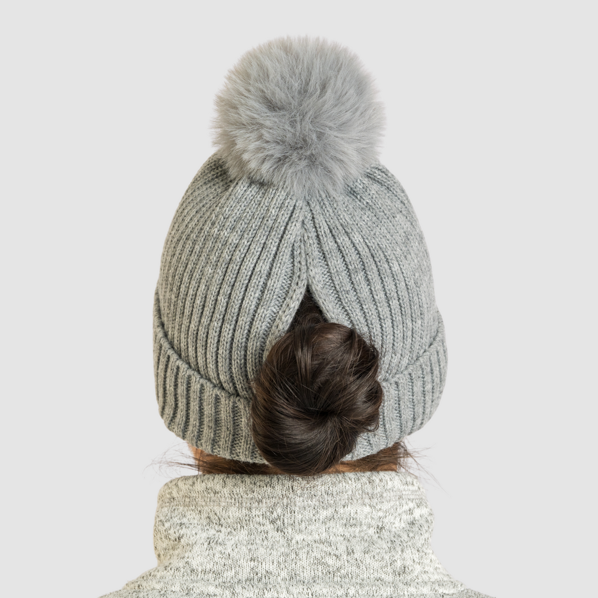The Magni-Strip® Bobble Hat Grey
