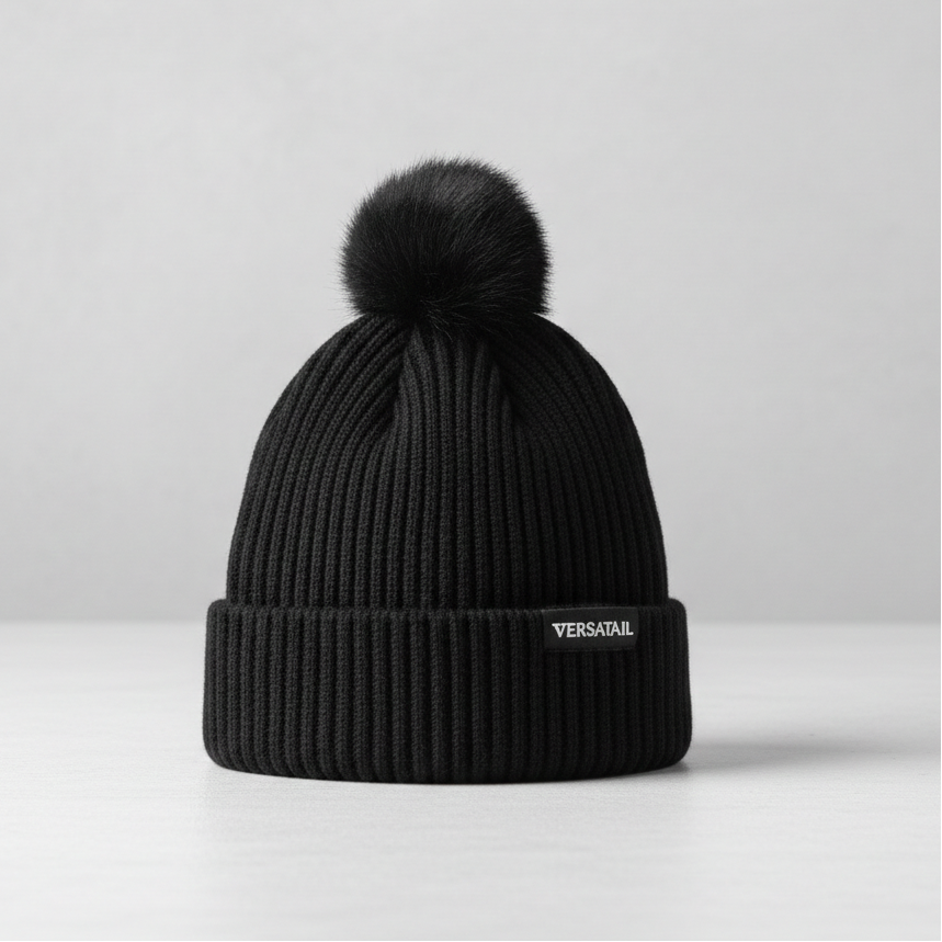 The Magni-Strip® Bobble Hat Black
