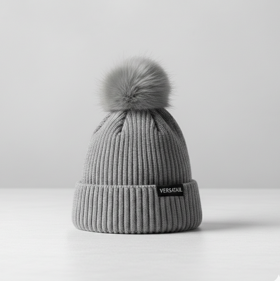 The Magni-Strip® Bobble Hat Grey