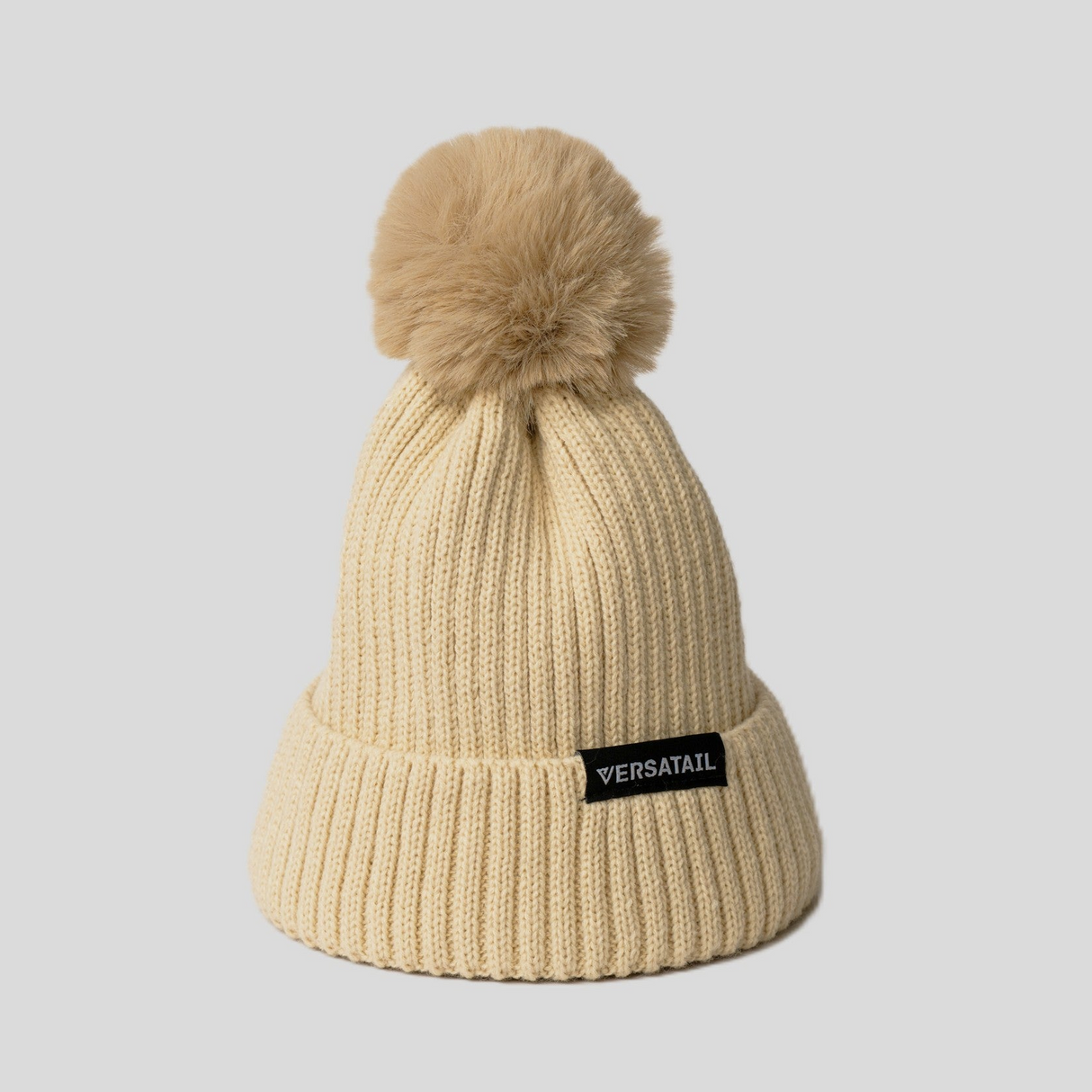 The Magni-Strip® Bobble Hat Beige