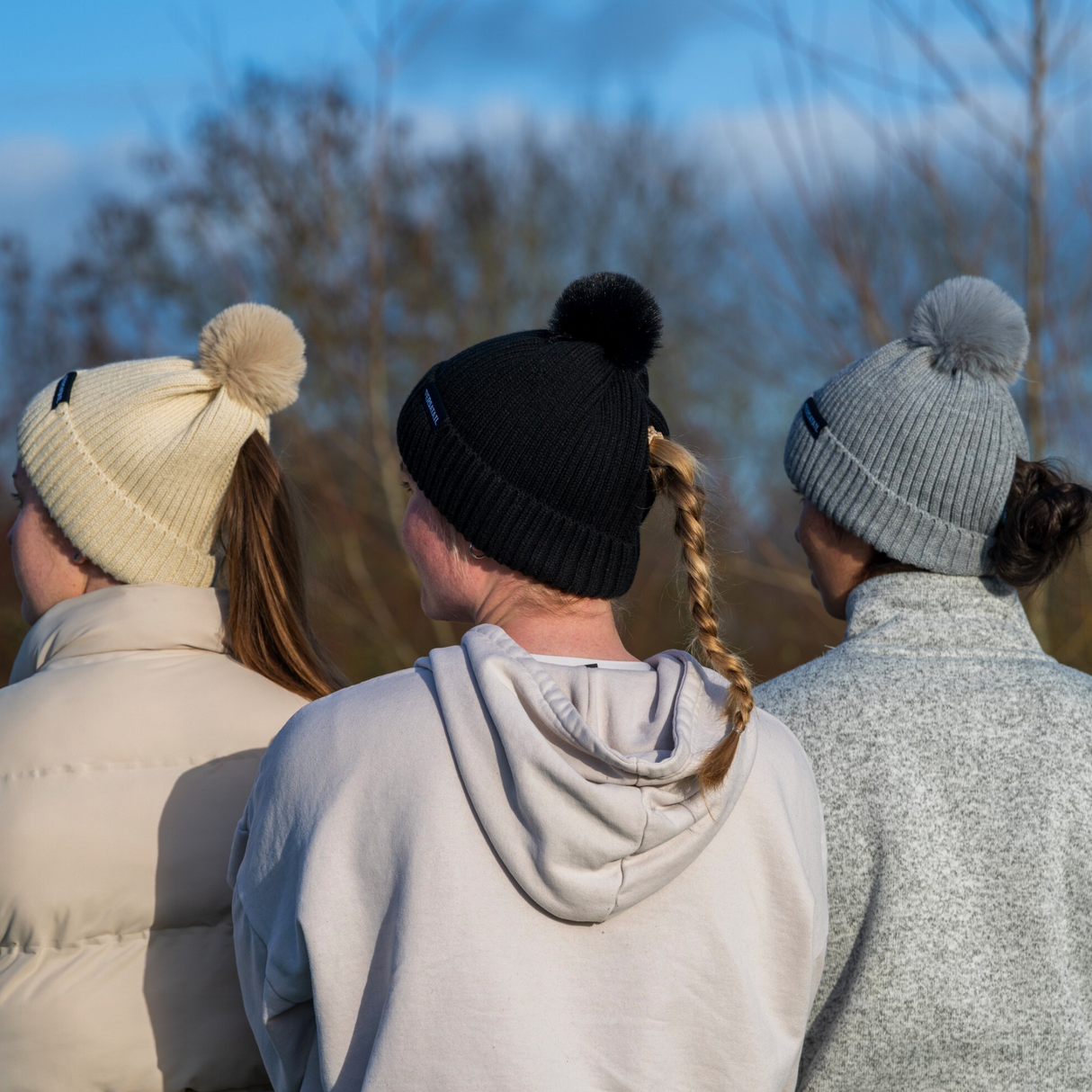 The Magni-Strip® Bobble Hat Beige