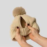 The Magni-Strip® Bobble Hat Beige